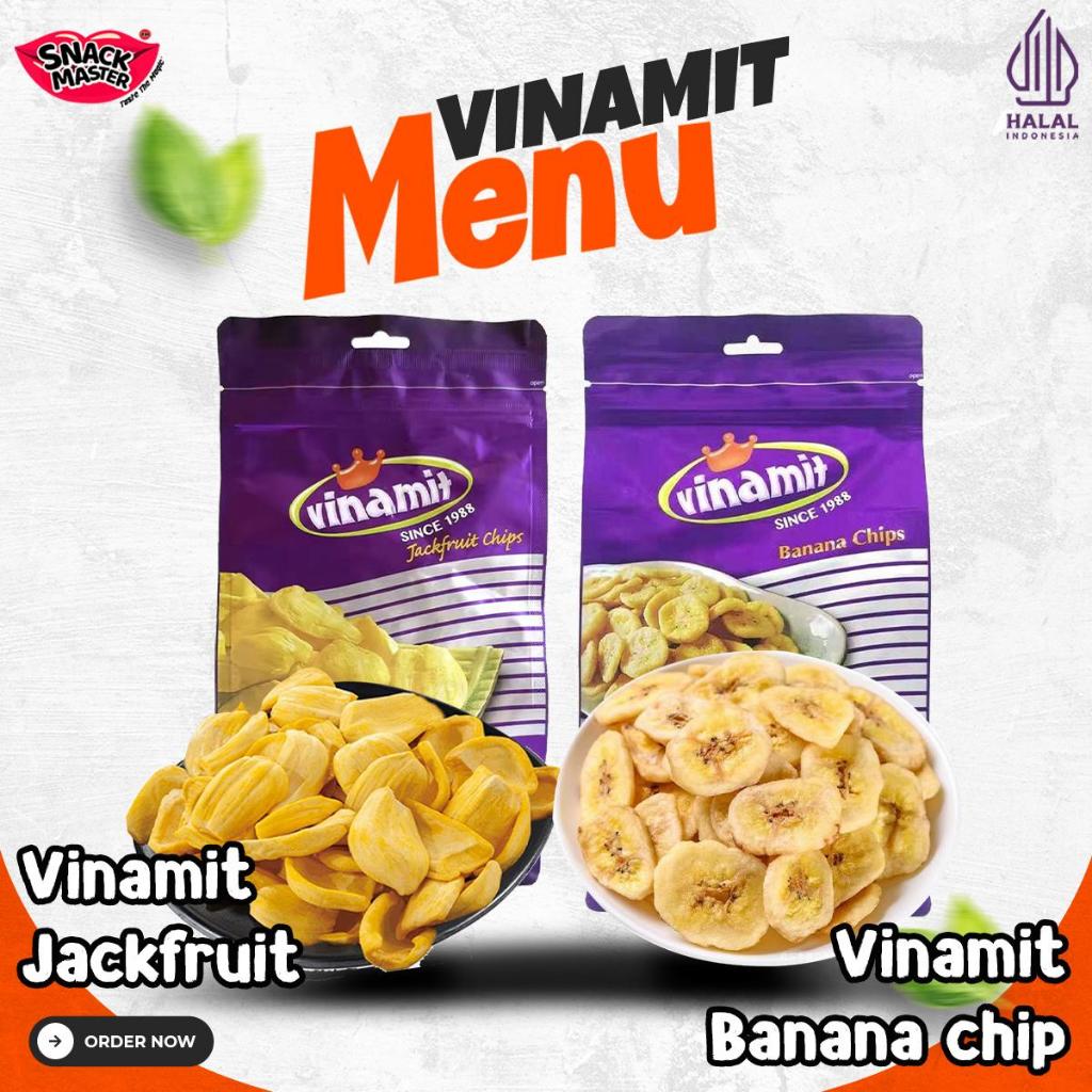 

(SNACK BUNDLE VINAMIT) Halal Vinamit JackFruit and Banana Chips | Keripik Pisang dan Nangka x Naraya Konjac Jelly Konnyaku Rasa Assorted | HALAL Snack Chips