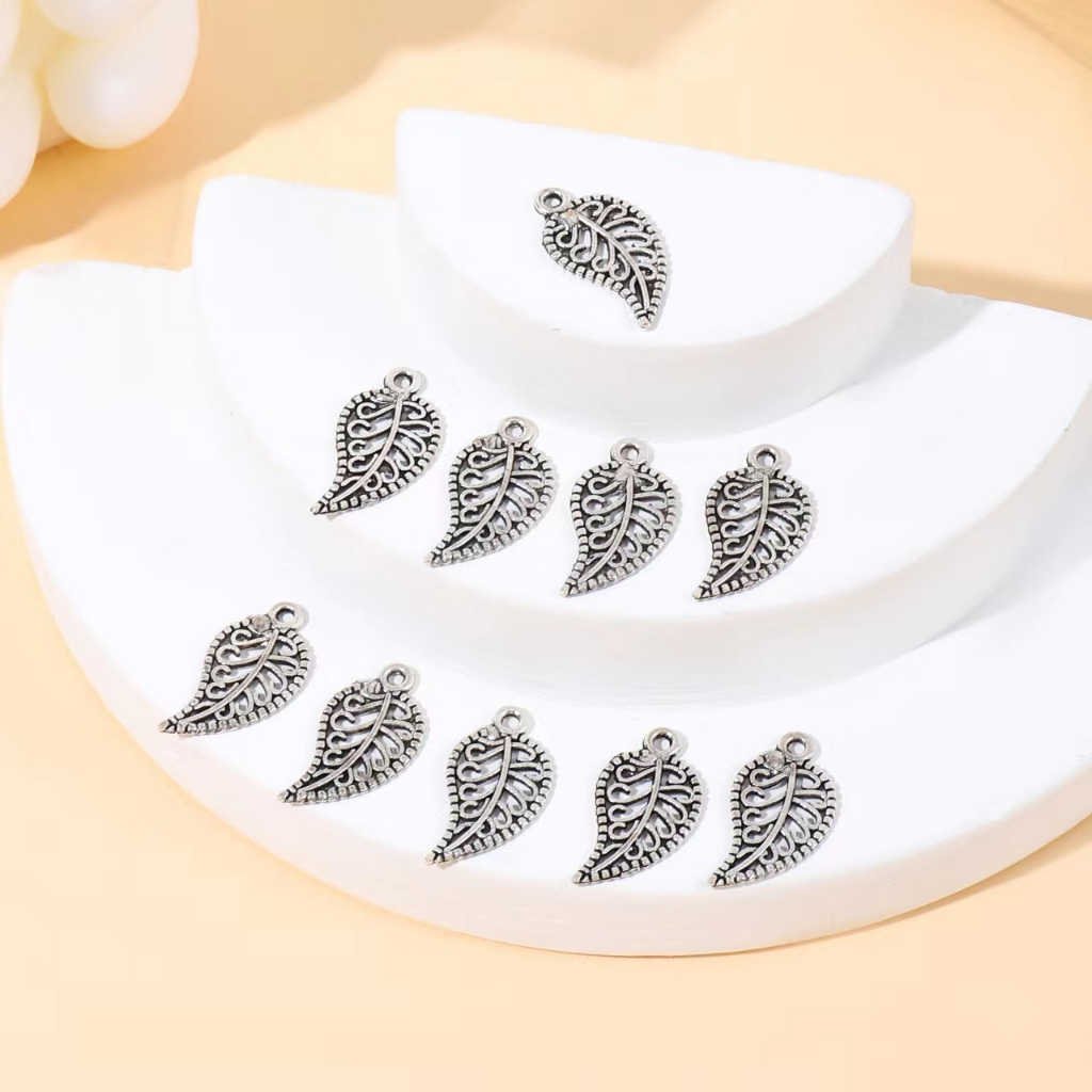 Aksesoris DIY liontin daun liontin liontin kalung liontin liontin liontin tangan