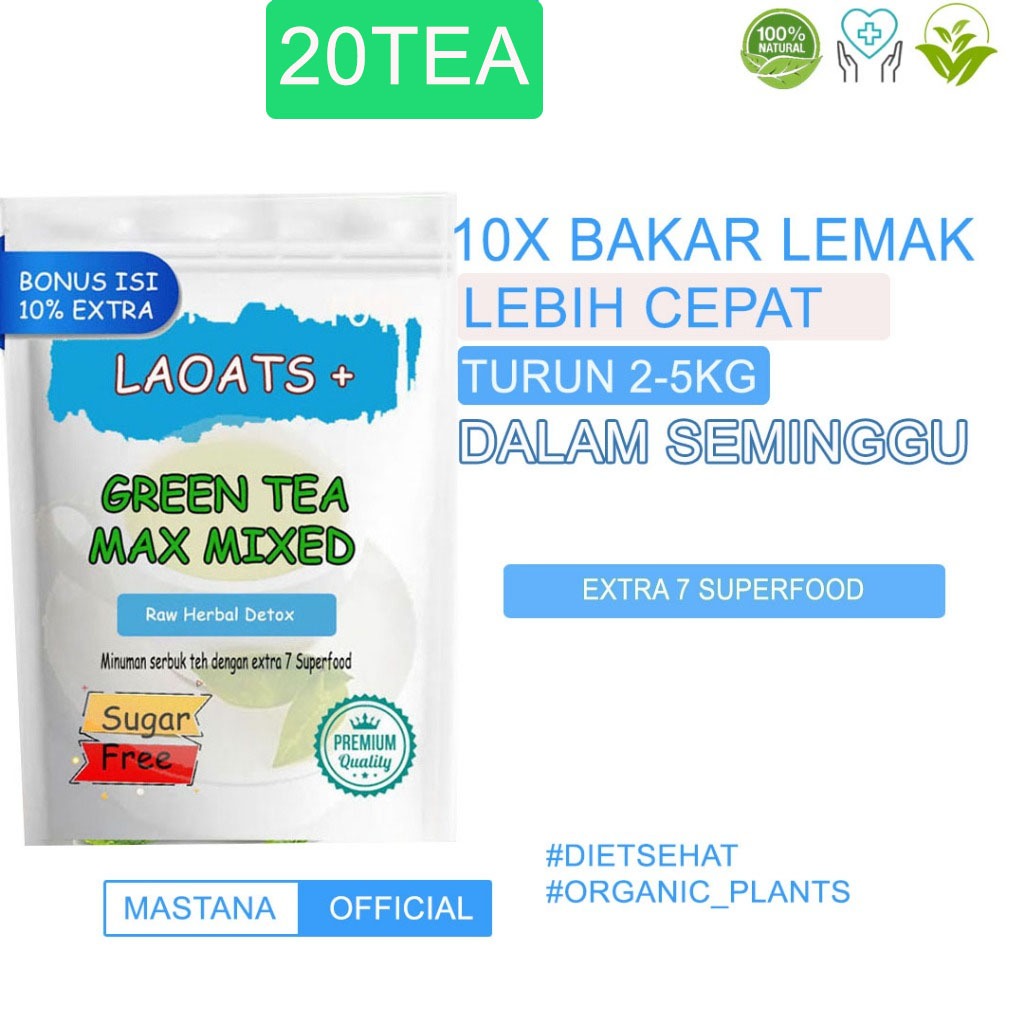 Teh Hijau Thailand Pelangsing Penurun Berat Badan Minuman Diet Slimming Tea Detox Pelangsing Badan A