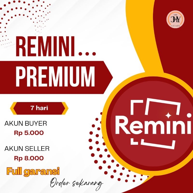 REMINI PREMIUM BERGARANSI TERMURAH