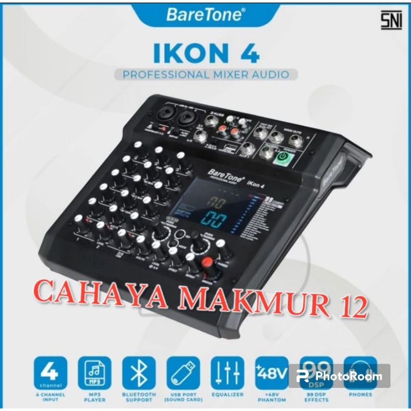 Mixer Audio BareTone IKON 4 - Professional MIxer 4 channel