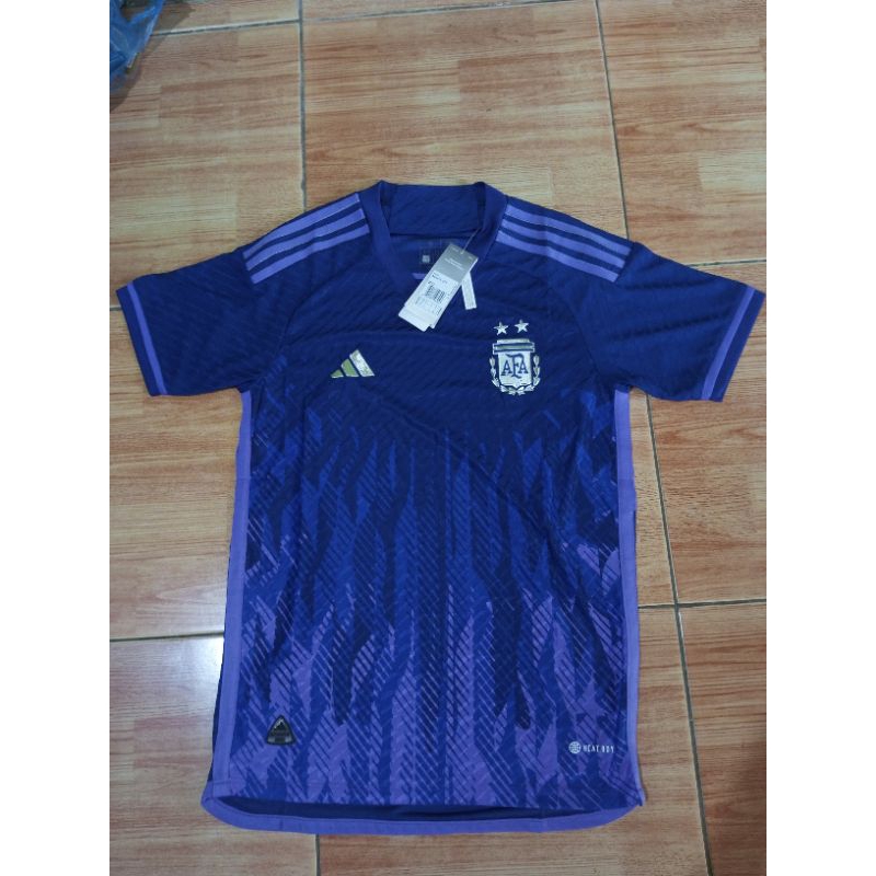 Jersey Argentina Away 2022 Player Issue bintang 2