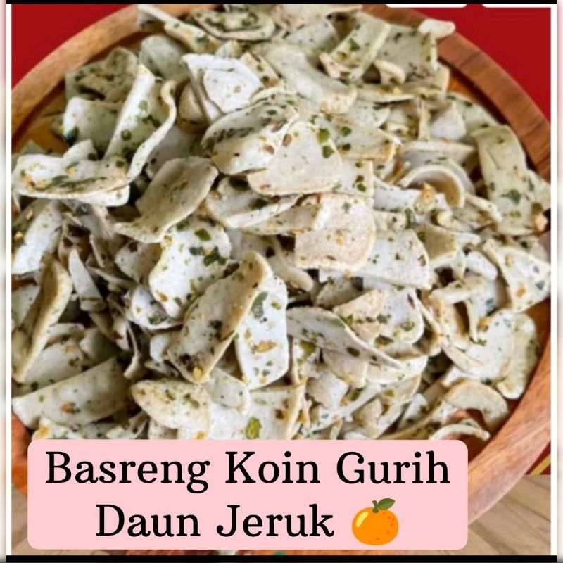

Cemilan Basreng Koin kering Rasa Gurih Daun Jeruk, dengan tektur renyah dan Nikmat