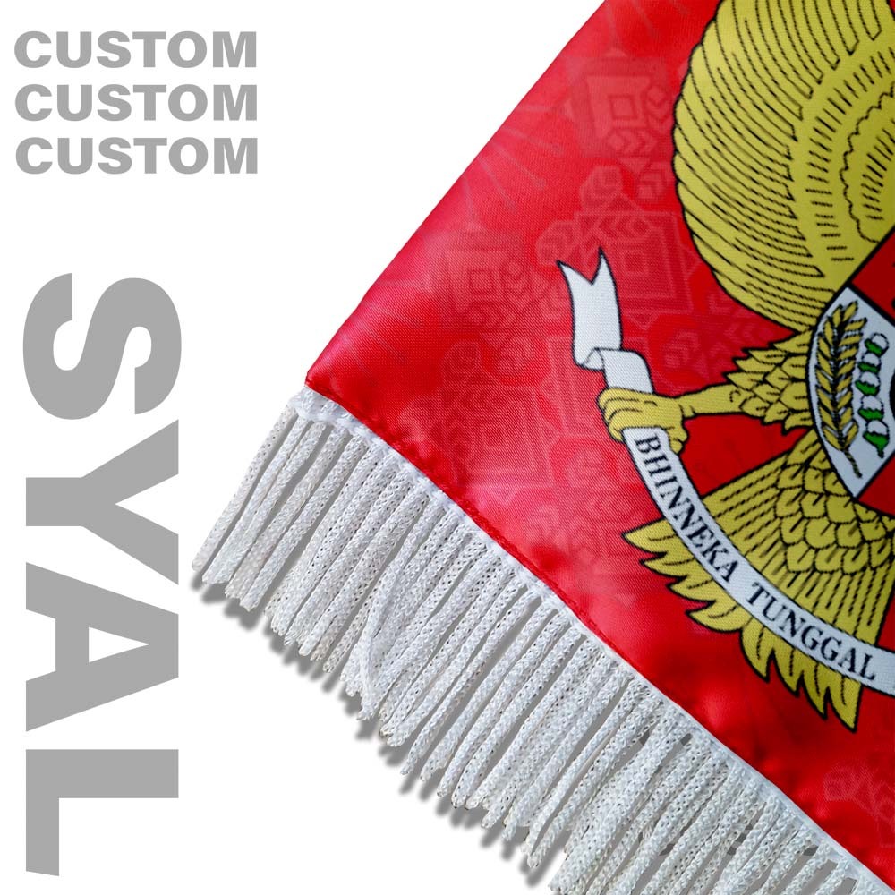 Dni Nazhifa Printing - Syal Indonesia Merah Putih Garuda Timnas - Scraft Scarf Leher Pria Wanita