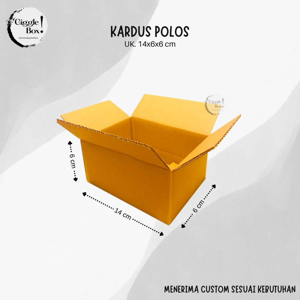

Kardus Box Polos baru uk. 14x6x6 cm