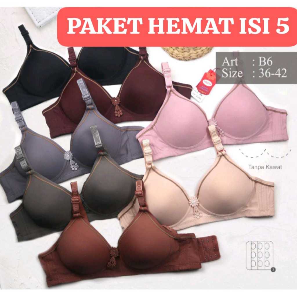 BRA LUPO ByOREO 100RB DAPAT 5 BRA WANITA LUPO ByOREO CUP B KAIT 3 CUCI GUDANG BELLEHIJABSHOP