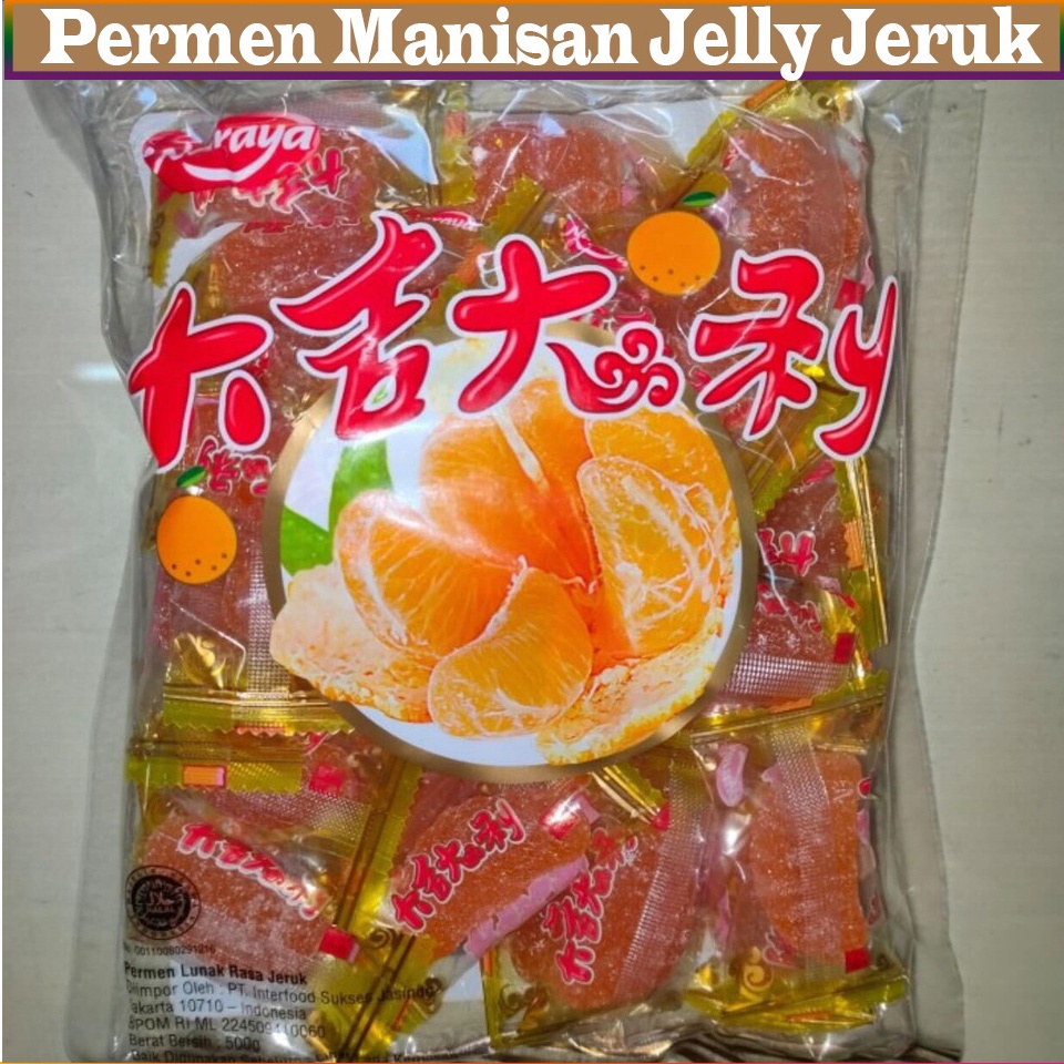 

Yang Terbaik Permen Manisan Jelly Jeruk Jelly Hongmao Manisan Permen Jeli Rasa Jeruk Mandarin Orange Jelly Candy Halal Permen Lunak Rasa Jeruk 5gr Manisan Orange Jelly Can