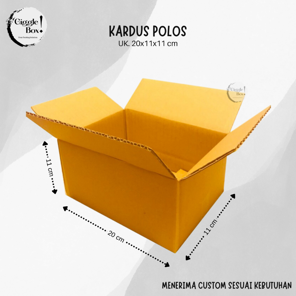 

Kardus Box Polos baru uk. 20x11x11 cm