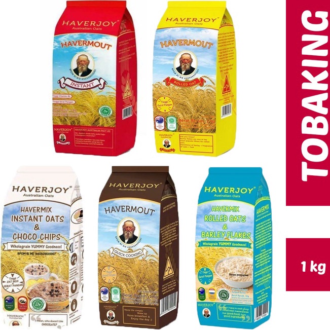 

Sale Oke Haverjoy Oatmeal 1kg Australian Oat Havermout Instan Rolled Quick