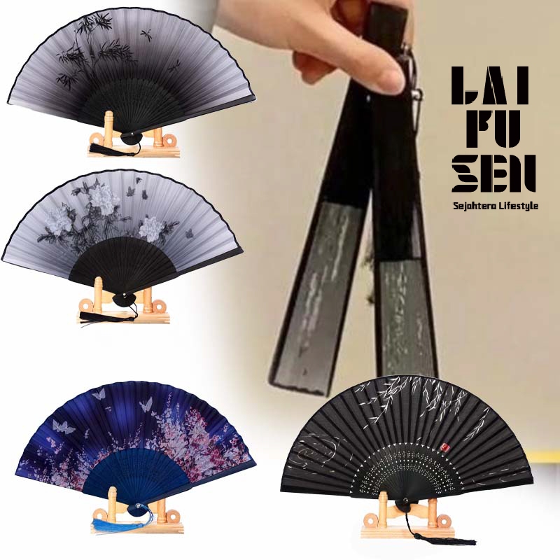 Buah Kipas stok lokal Lipat Kipas Tangan Jepang Kipas Lipat China Besar Kipas China Tradisional