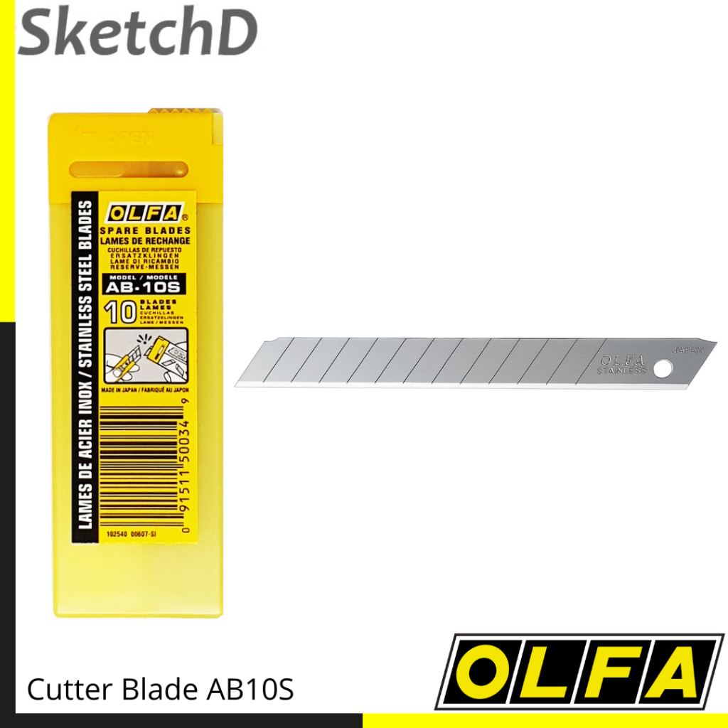 

Refil Isi Cutter Knife Blade Snapable Mata Pisau AB10-S Olfa Japan