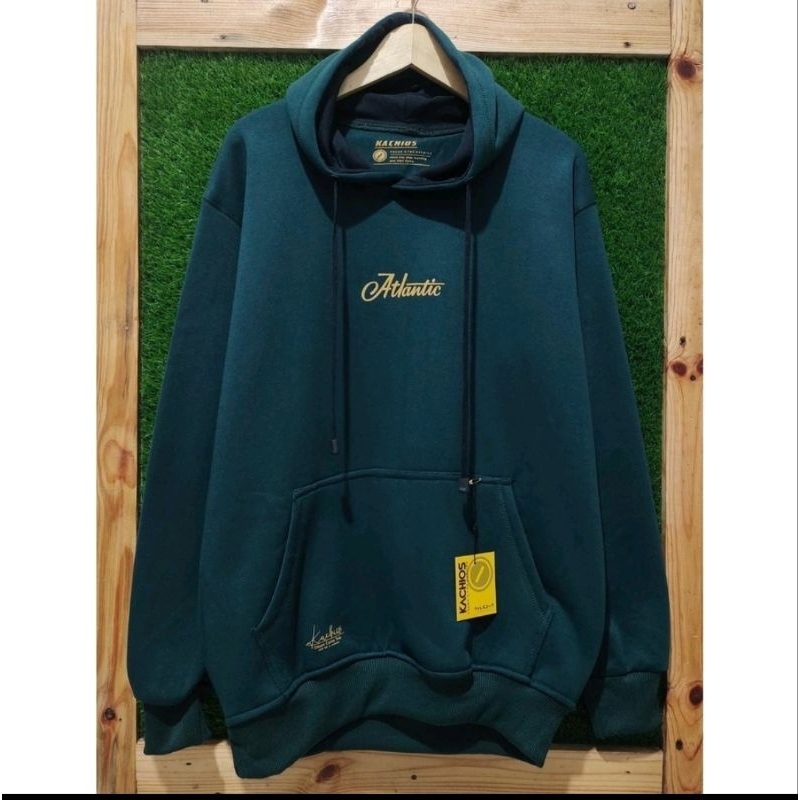 Switer hoodie cowok tebal hitam jaket hoodie pria wanita