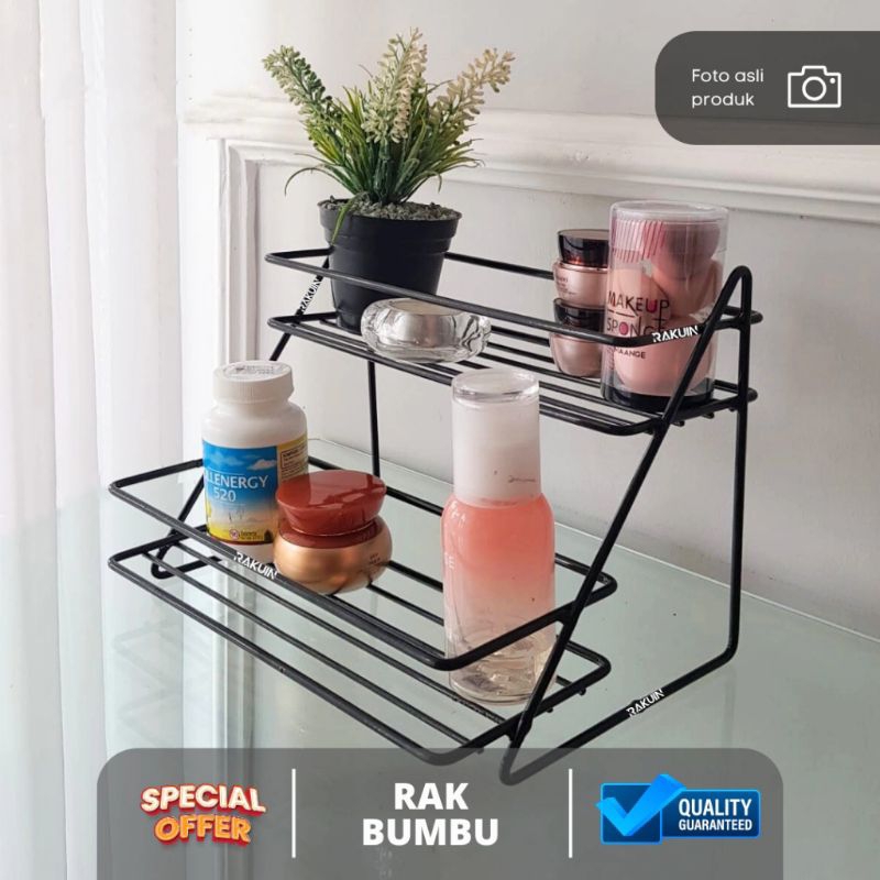 Rak Bumbu Susun  Rak Dapur Besi Serbaguna