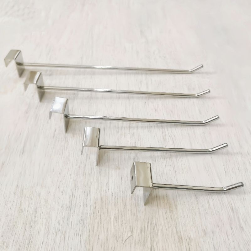 single Hook stainless / gantungan besi kotak / gantungan aksesoris / single hok
