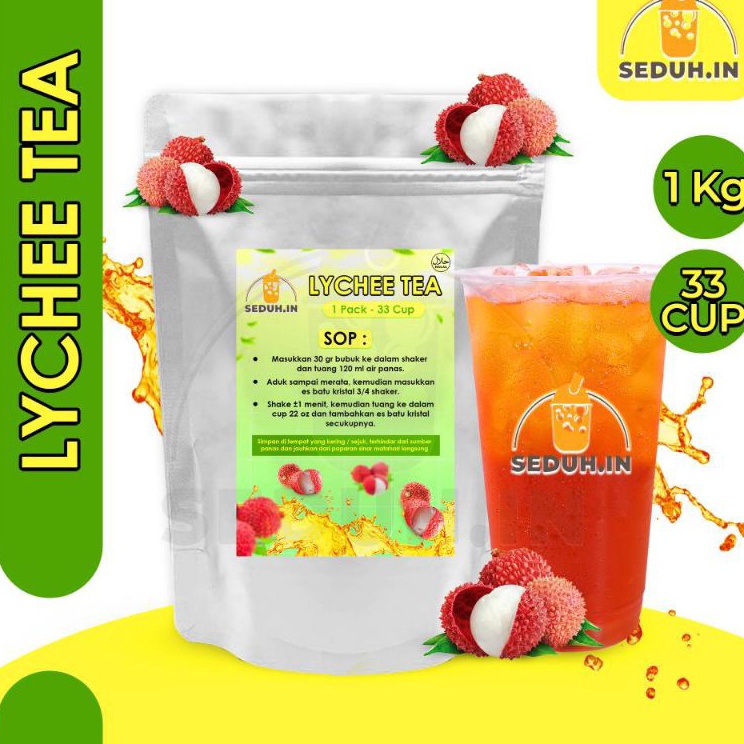 

Harga Bersaing LYCHEE TEA 1KG BUBUK MINUMAN PREMIUM LECI