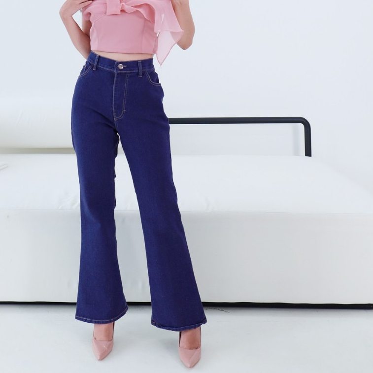 Myeong (명) Flare New Jeans, Jeans flare Myeong