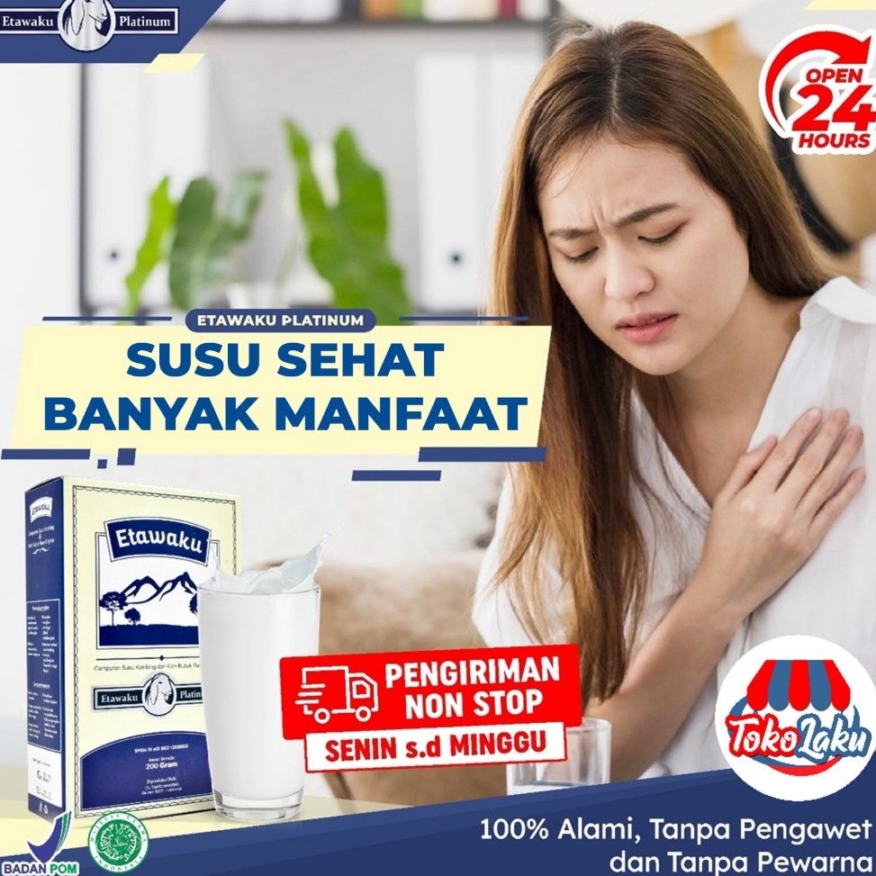 

Proses sekarang READY STOCK Susu Kambing Etawa Etawaku Platinum Krimer Bubuk Rendah Lemak Tingkatkan Kekebalan Tubuh Atasi Gangguan Pernapasan Pernafasan Asma Bronkhitis Pneumonia Isi 2gr