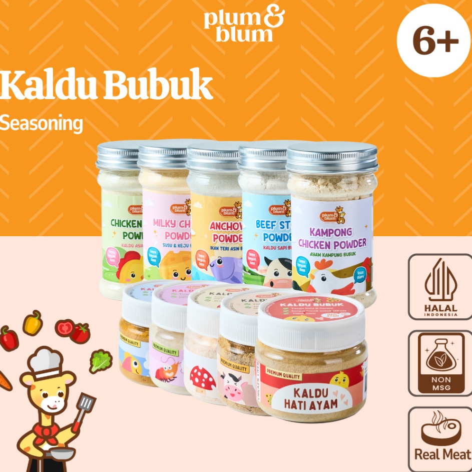 

Action Now Plum Blum Kaldu Mpasi Kaldu Sapi Kaldu Ayam Kaldu Jamur 1 gram