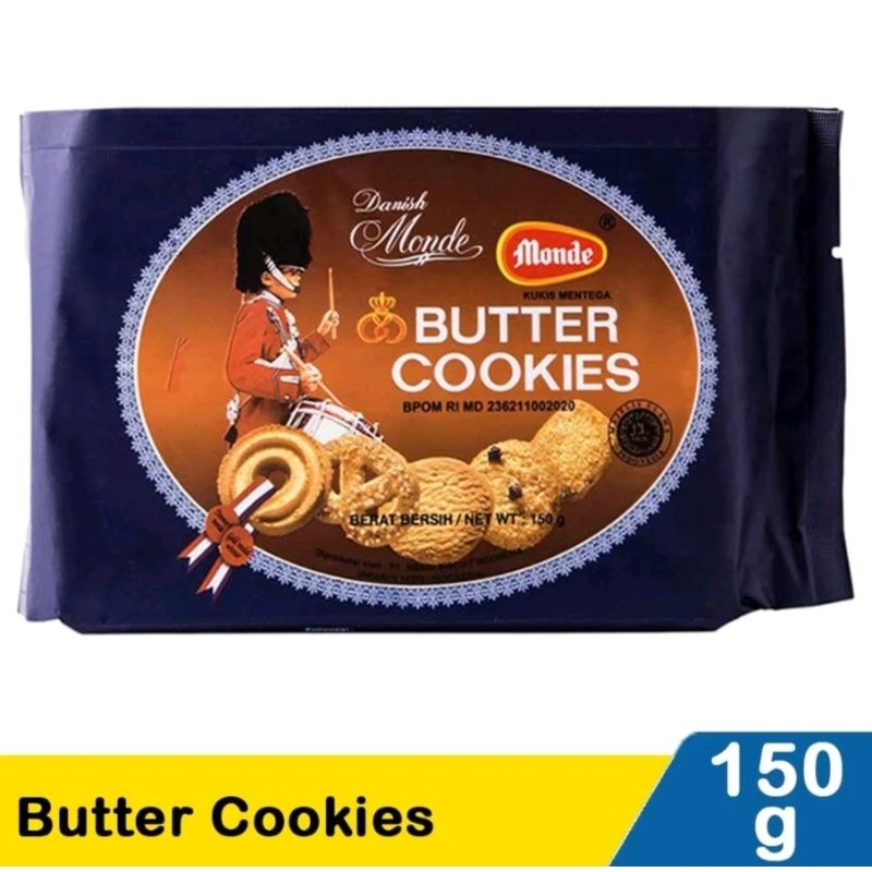 

MONDE BUTTER COOKIES PCK 150 GR