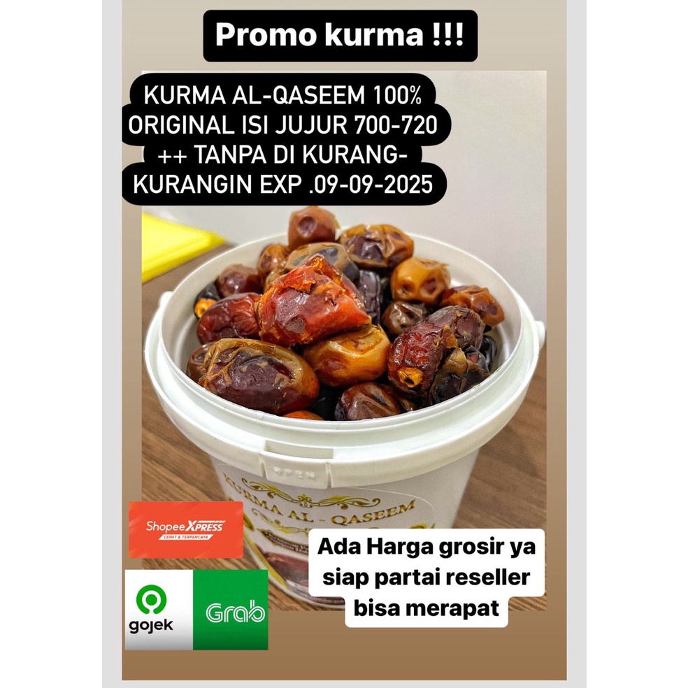 

Klaim promo KURMA AL QASEEM 72 GRAM EMBER