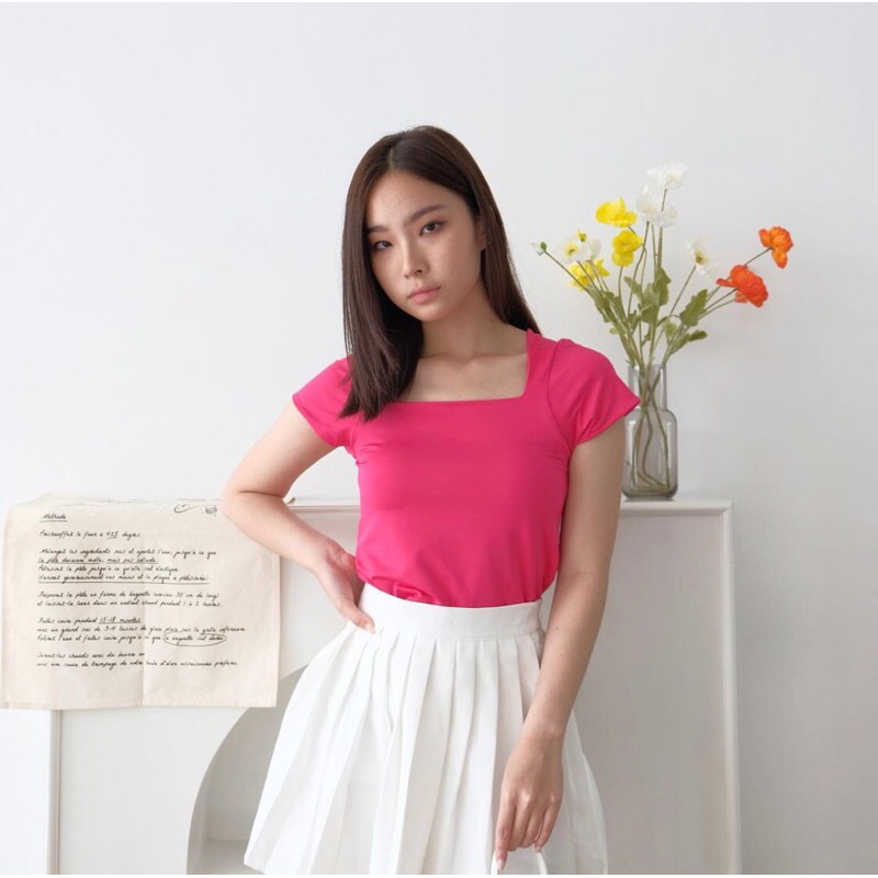 EAST ROSE ARIKA TOP FUSCHIA PINK / M