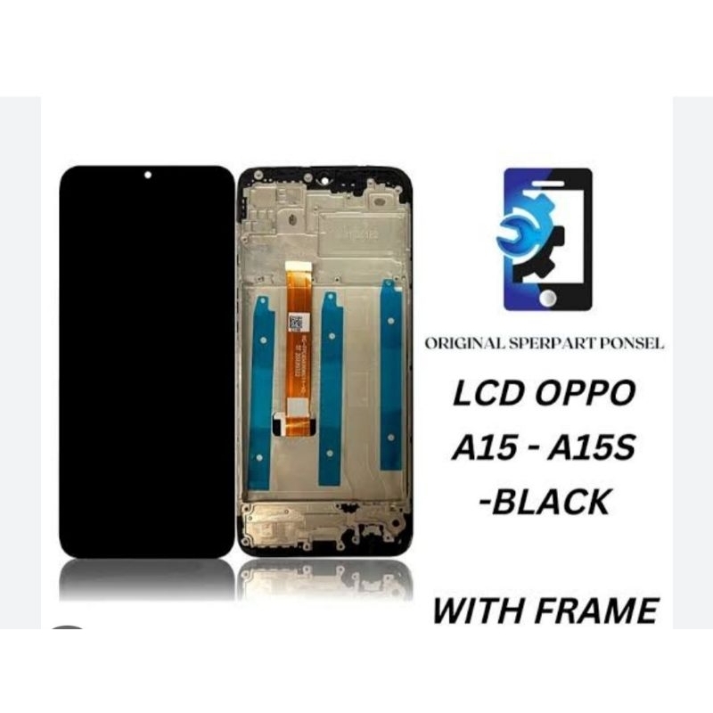 Lcd Fullset Frame Oppo A15 Oppo A15S Original Copotan