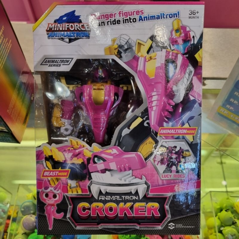 Mainan Robot Miniforce Animaltron CROKER Original