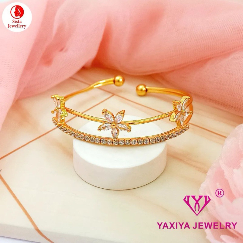 Gelang Dubai 2 Layer Lapis Emas