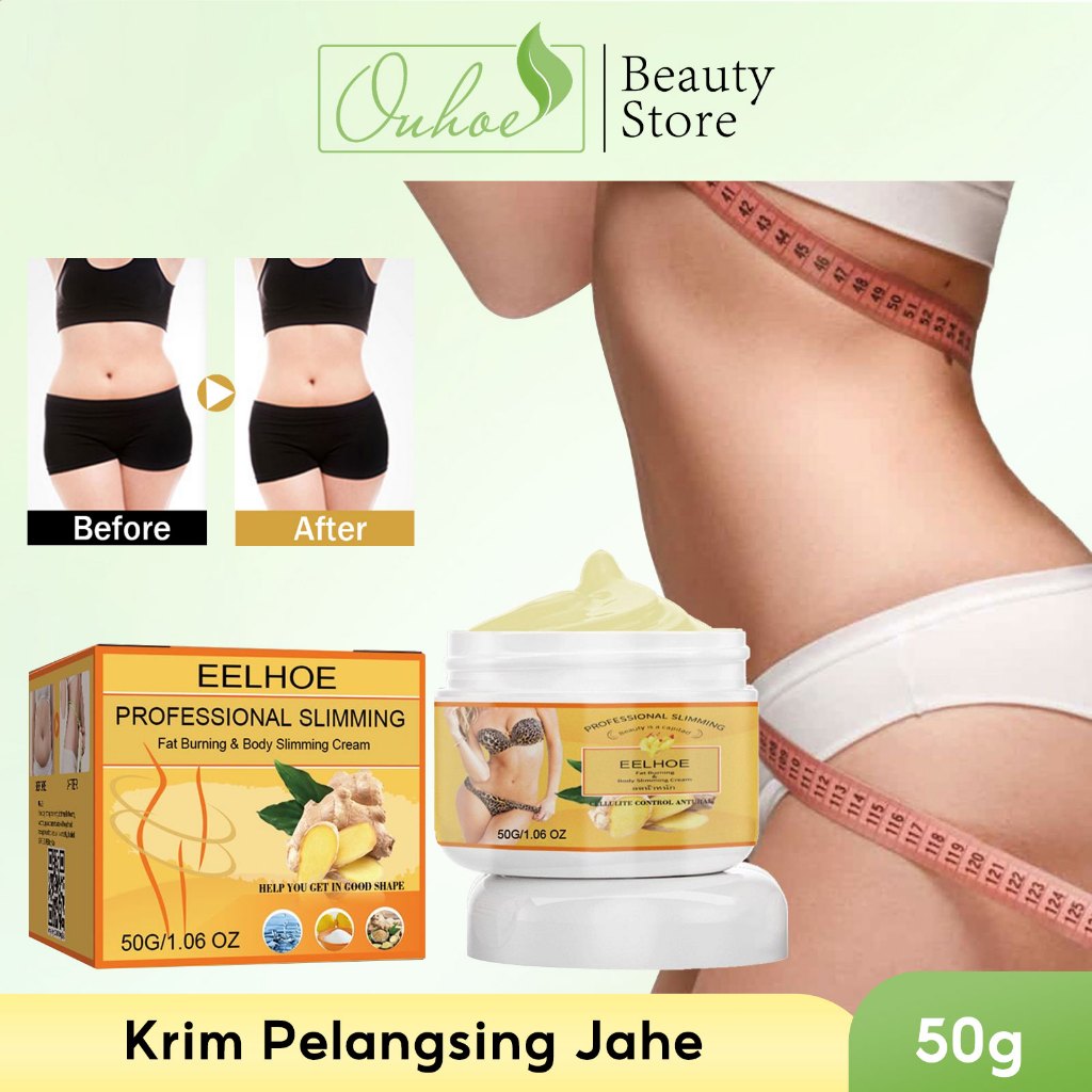 EELHOE Professional Slimming Fat Burning Body Slimming Cream 50g Ginger Slimming Cream Ginger Body S