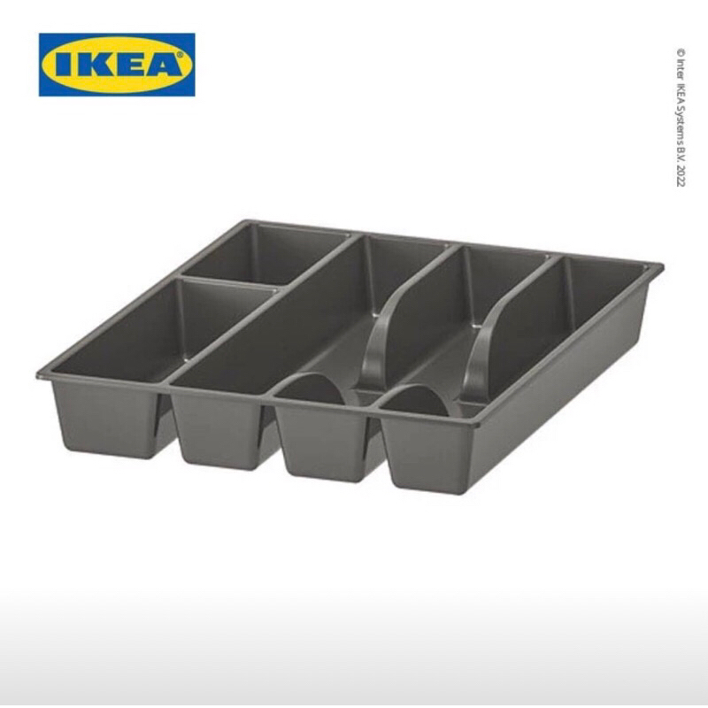 IKEA SMÄCKER Tempat Sendok untuk Laci Abu-Abu