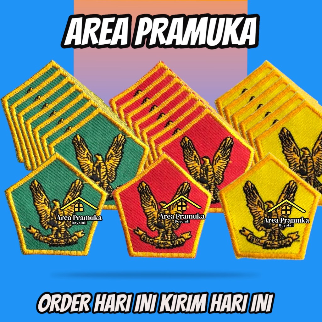 Bordir garuda pramuka / bed pramuka garuda siaga penggalang penegak bordir