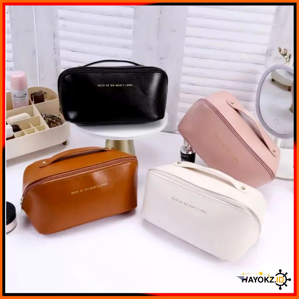 Tas Kosmetik Polos Tas Pouch Make Up Skincare Travel Bag Organizer Waterproof