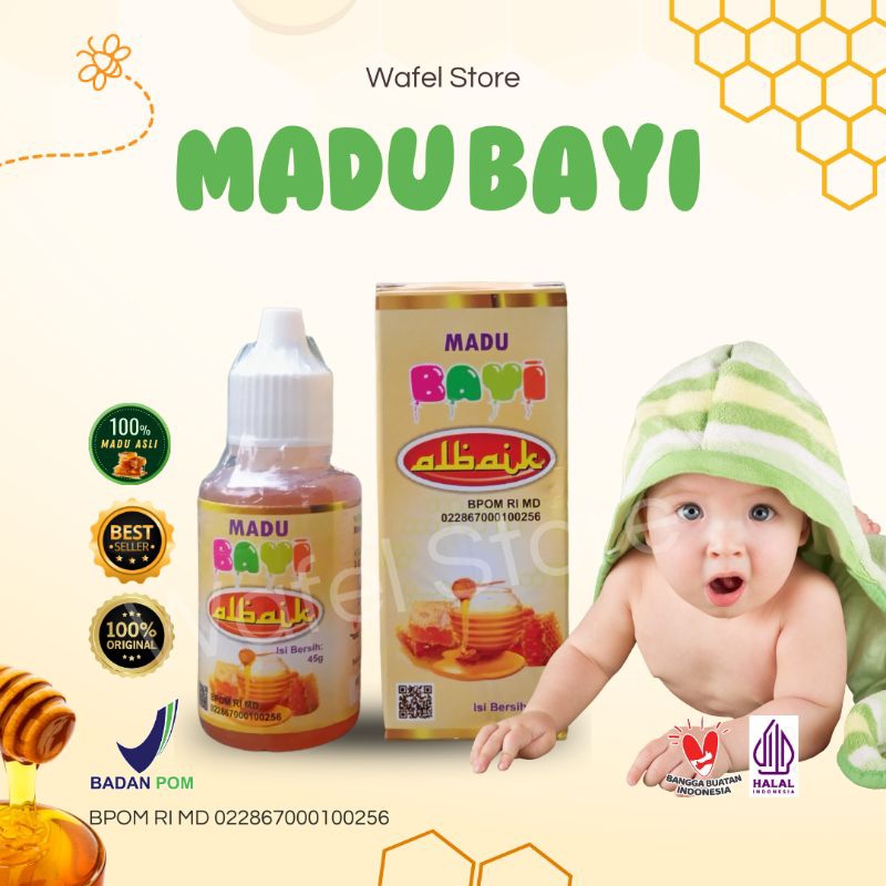

Madu Bayi Albaik Menjaga Daya Tahan Tubuh Bayi 45 Gram