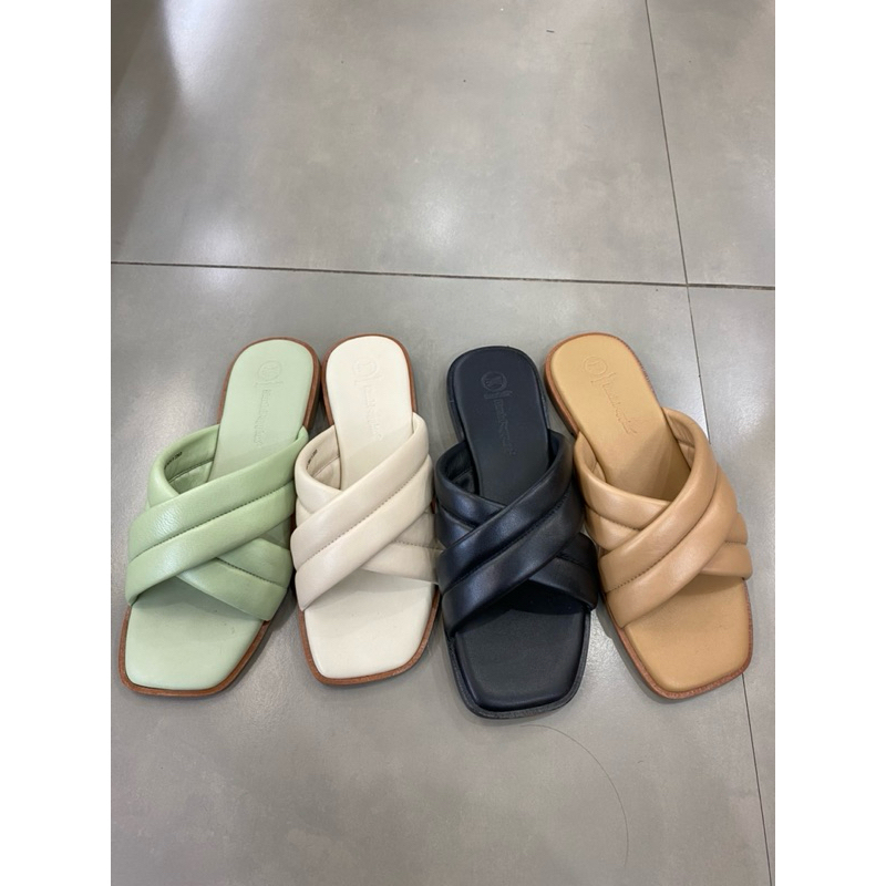 Hush puppies sandal flat wanita kulit asli original