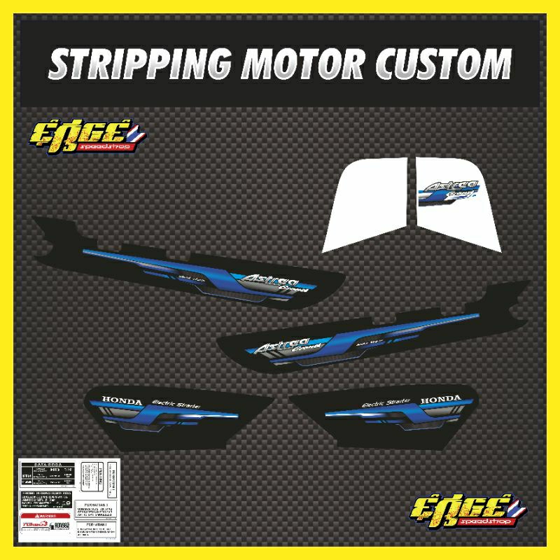 striping astrea grand variasi hologram custom