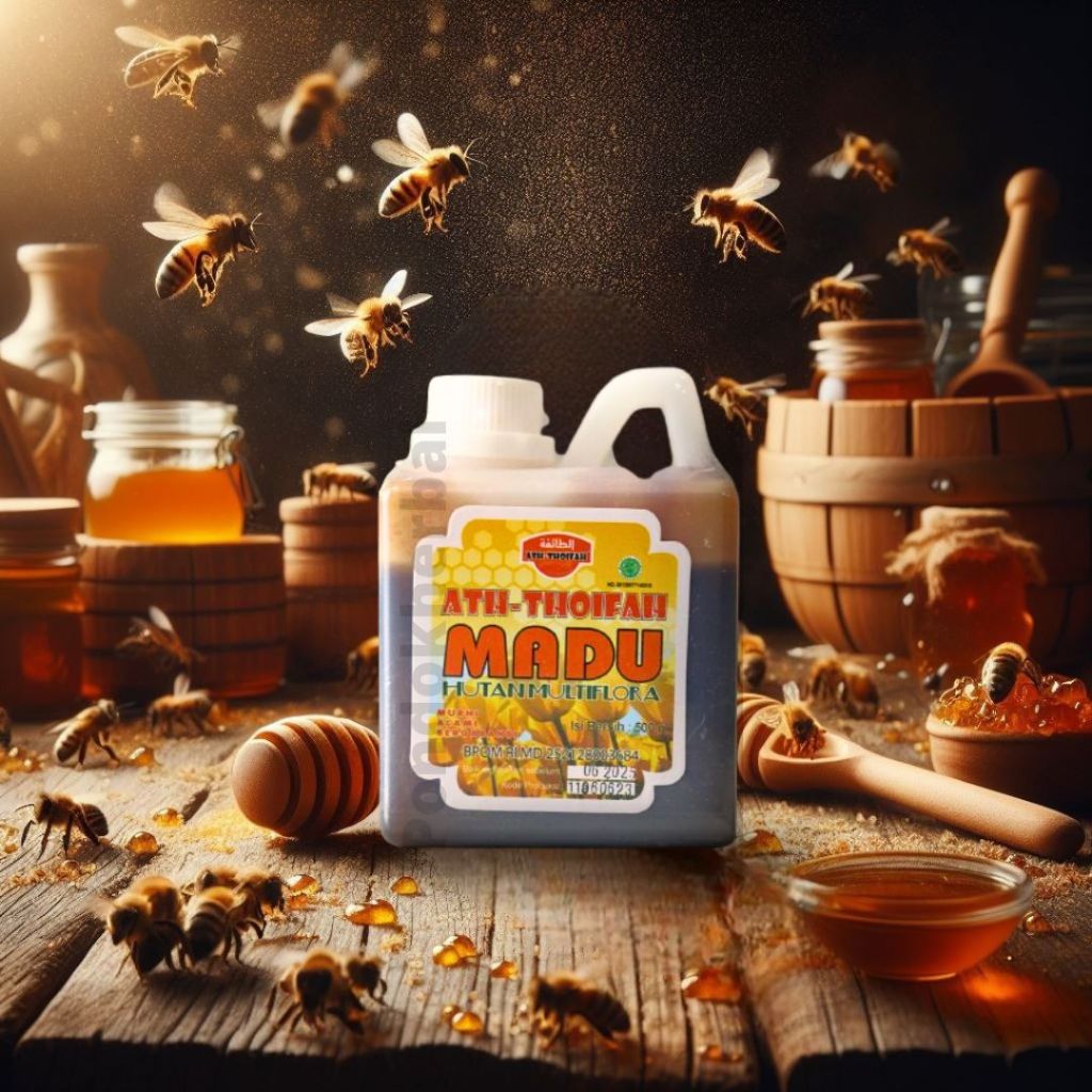 

Madu Hutan Multiflora Riau Ath-thoifah 500gr
