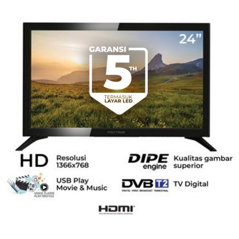 TV LED Polytron Digital TV 24″ – PLD 24V