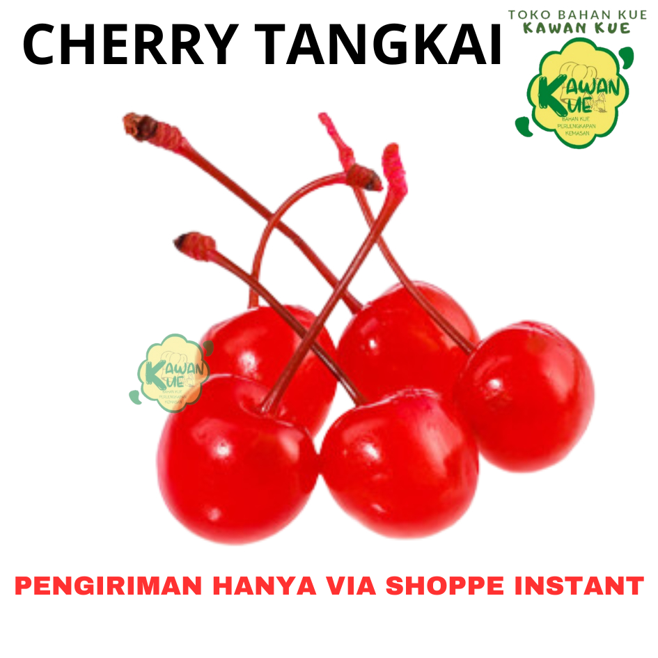 

Buah Cherry Tangkai Dan Cherry Manisan Kemasan Timbang 100 gr