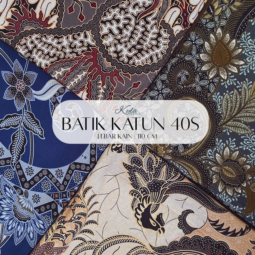 Terkini Grosir 12 METER KAIN BATIK KATUN PREMIUM HALUS 4S BAHAN ROK KEBAYAKEMEJA