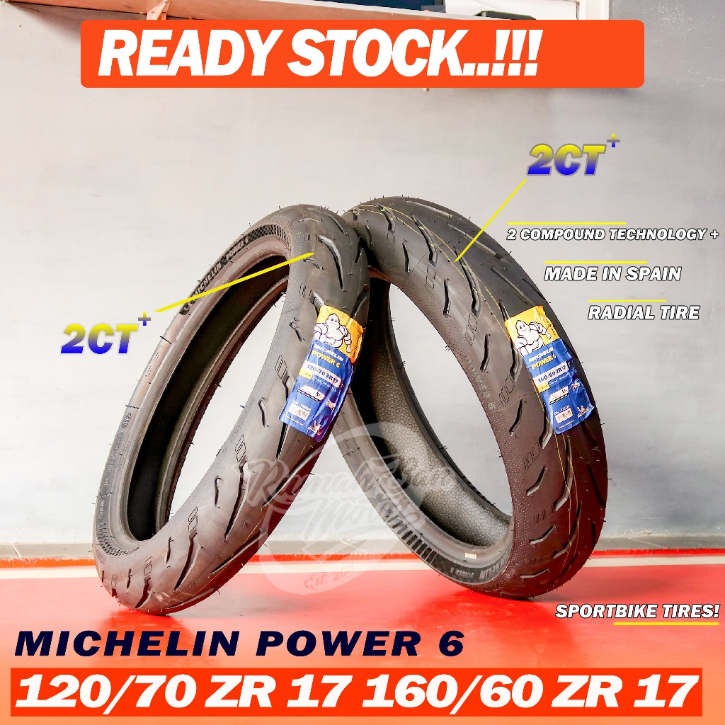 MICHELIN POWER 6 120/70-17 & 160/60-17 Ban CBR 250RR, MT25, Dll