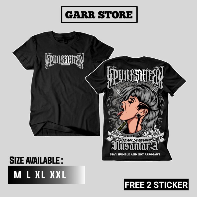 KAOS PUNKSHTER FULL PUNGGUNG - bisa custom daerah