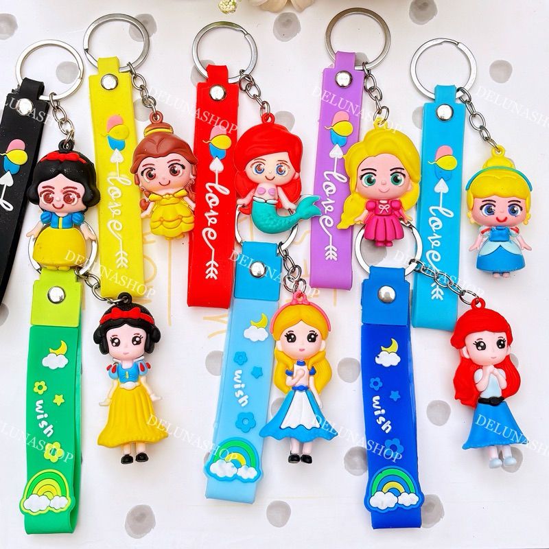 DELUNASHOP DL408s KRG-A GANTUNGAN KUNCI SOUVENIR GANCI PRINCESS