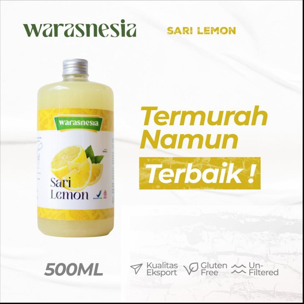 

Sari Lemon Fresh jus lemon 100% 500ml lemon peras warasnesia untuk diet dan kecantikan air lemon murni