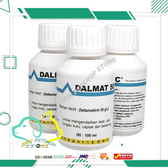 Dalmat 50 EC - Dalmat 100ml - Obat Kutu - Anjing - Kucing - Obat Kutu Mandi