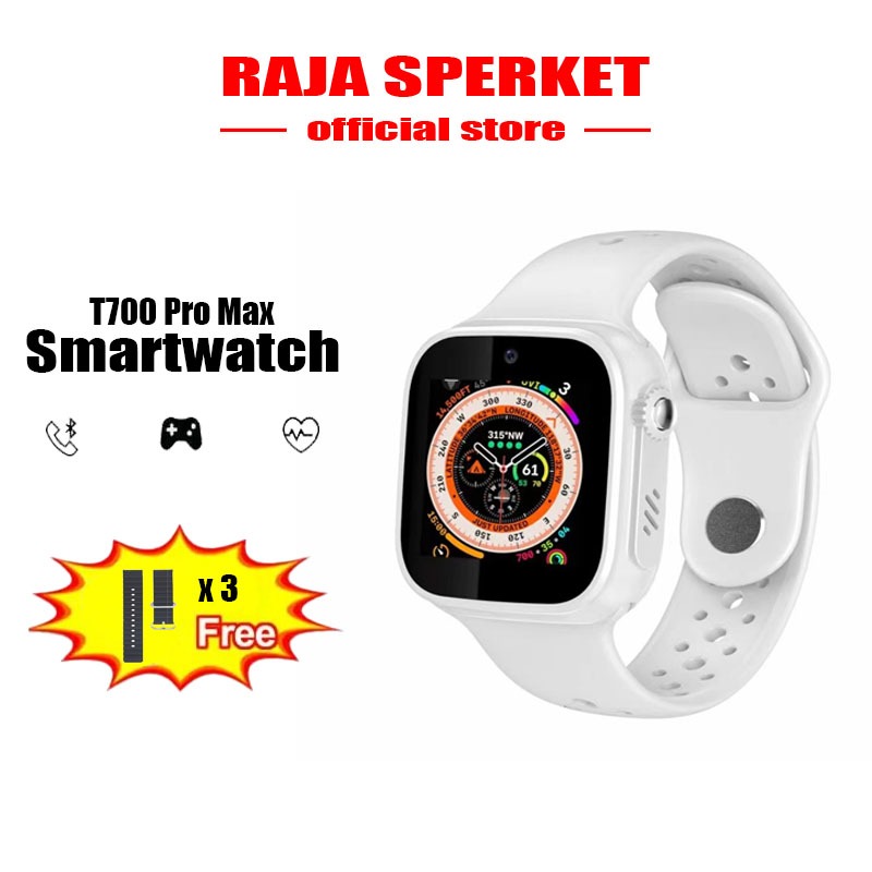 Smartwatch T700 PRO MAX smart band jam tangan wanita dan pria Sports fitness tracker play music Remo