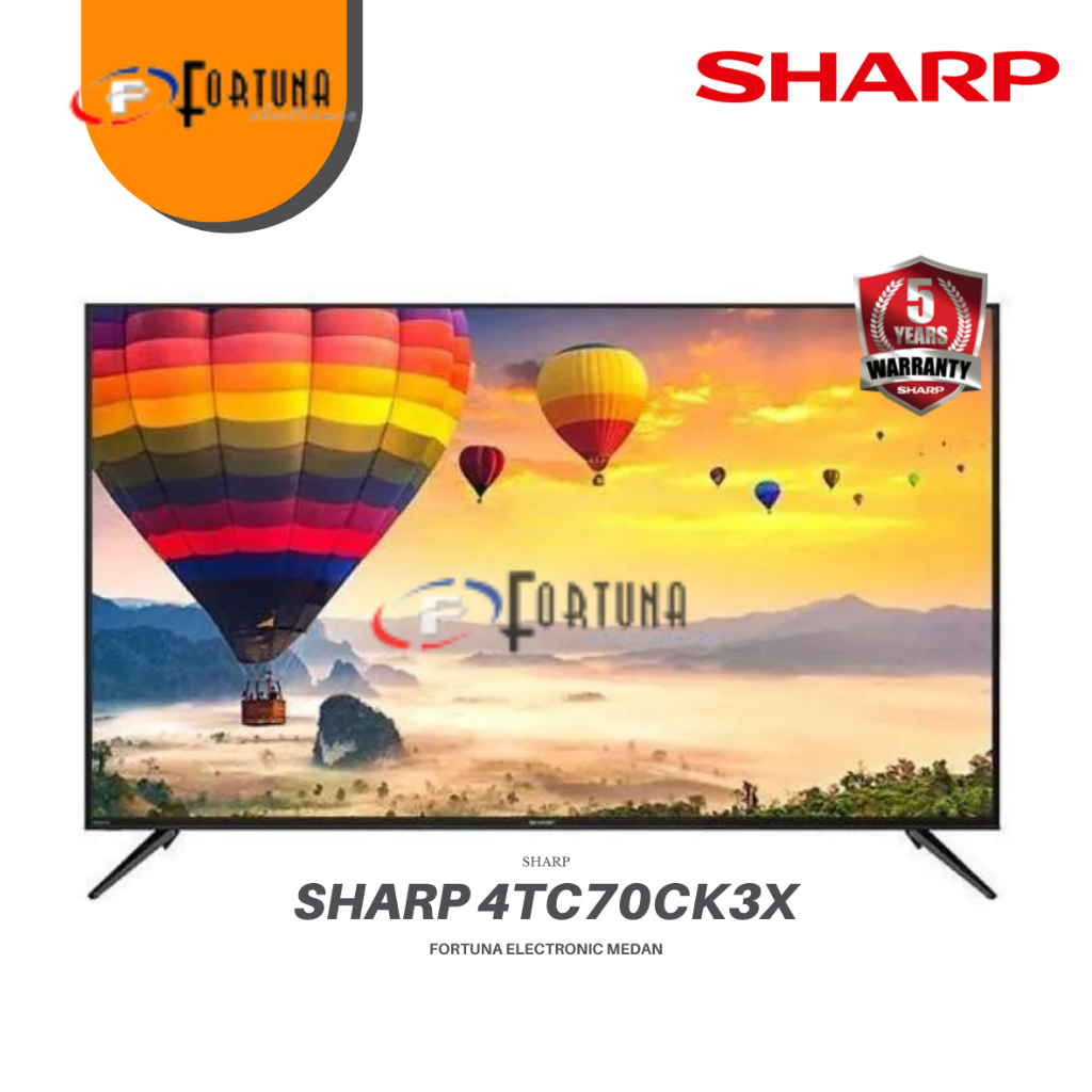 LED SHARP 42"/50"/55"/ 65"/75" INCH ANDROID GOOGLE TV FRAMLESS  4TC-42FK1 /4TC-50FK1 / 4TC-55FK1 / 4