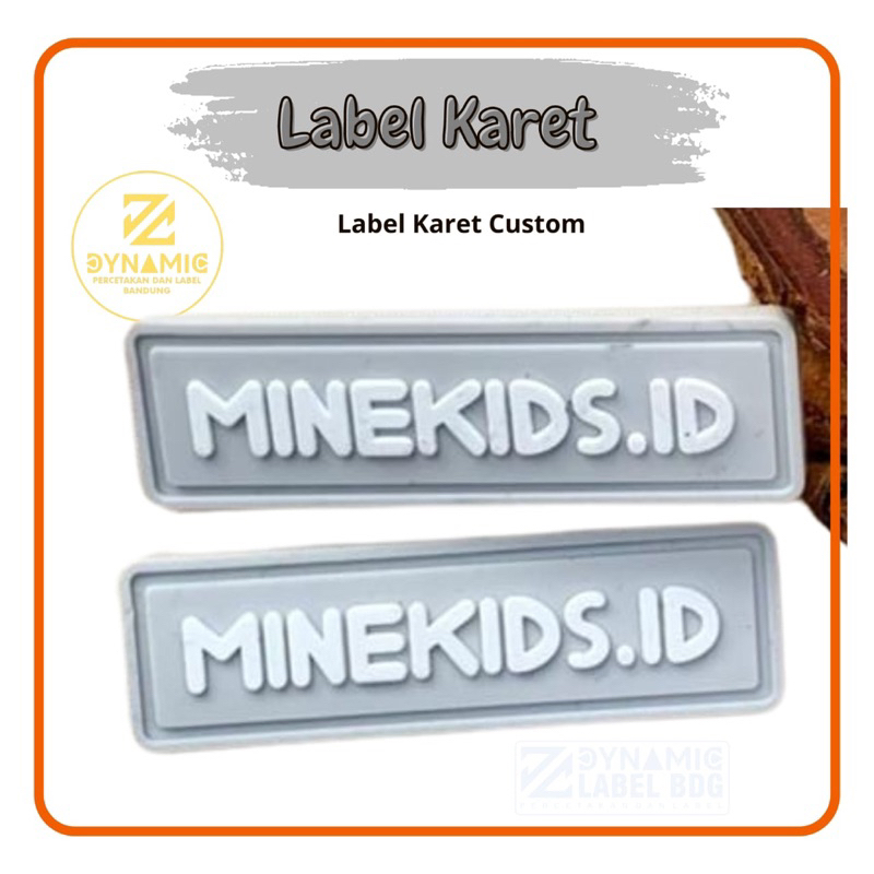 

label karet custom label celana label cargo gantungan kunci minimal order 100pcs