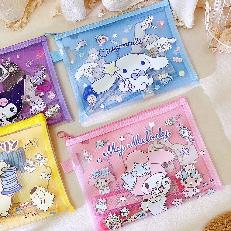 

ART R83N TCC Set Alat Tulis Sekolah SANRIO Cinnamoroll Kuromi Mymelody Pompurin Kado Anak