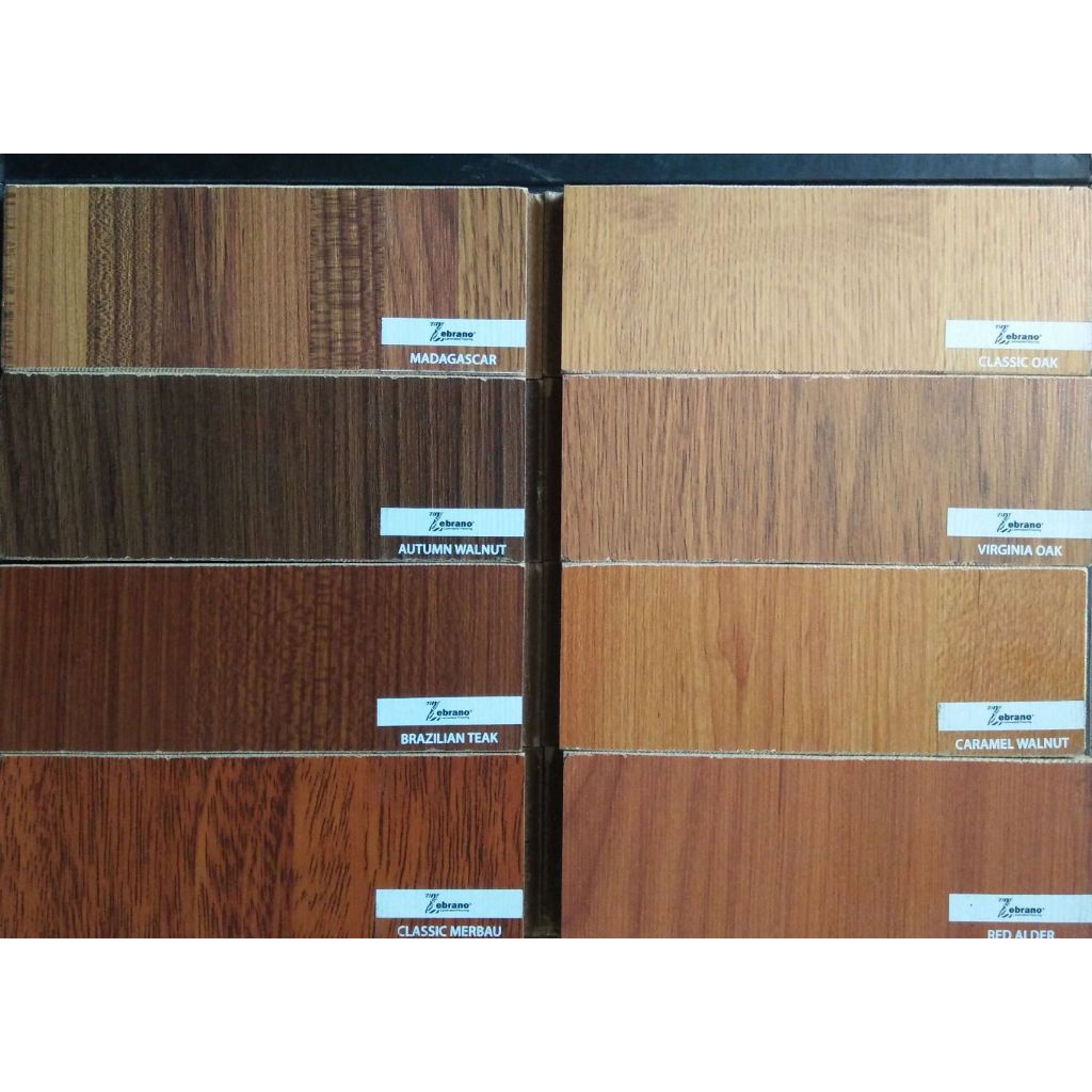 LANTAI LAMINATE PARKIT ZEBRANO MOTIF KAYU MDF
