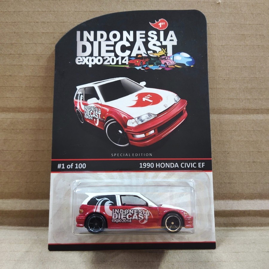 Hotwheels Indonesia Diecast Expo 2014 1990 Honda Civic EF #1 of 100